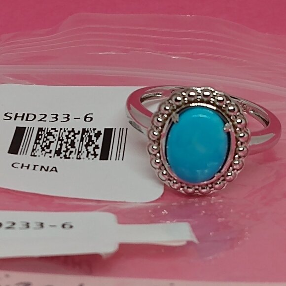 Sleeping beauty turquoise ring, size 6. - Picture 6 of 7